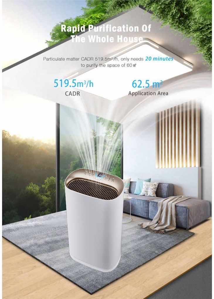 Air Quality Display Anion Air Purifier